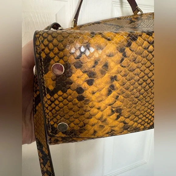 Kate Spade Romy Medium Satchel in Python-Embossed Leather | Fall 2019 Runway Bag - Picture 11 of 16